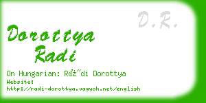 dorottya radi business card